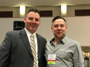 With Northwestern Lumber Association President Cody Nuernberg at the breakfast session